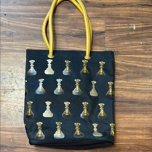 Vtg MGM Disney Black and Gold Mickey award Tote Bag